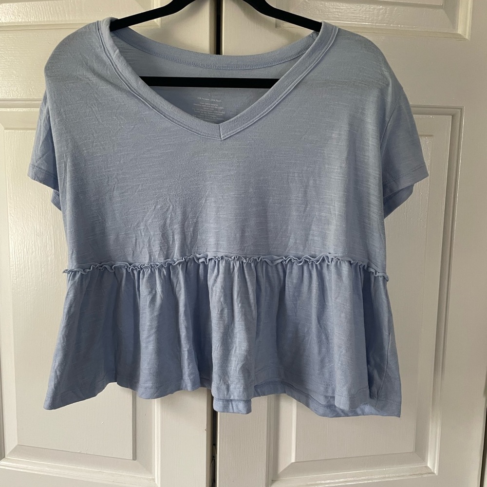 Flowy blue t shirt